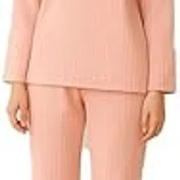 Light-Weight Pre Winter Night Suit for Women Fluffy Pajama & Top Set Soft Comfy Fleece Pjs Pullover Pants Loose Plush Sleepwear Fuzzy for Winter(Peach)-image-89