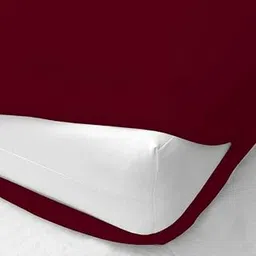 Edenwald Waterproof Mattress Protector Single Size 75x36x6 Depth, Maroon, Zipper-picture-10