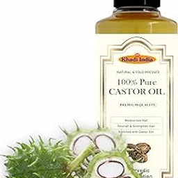 Khadi Herbal Cold Pressed Castor Oil | Castor Oil for Healthy Hair | Cold Pressed Oil for Skin & Hair | Oil for Healthy Hair (200ml. Pack Of 1, Castor Oil)-picture-33