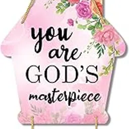AR Creative You Are God's - Bible Verse Wall Hanging For Home Decoration, Bible Quotes MDF Wooden Wall Art, Bible Verse, Home, Office Decor, Wall Wood Hanger (21 inch x 8 inch)-image-62