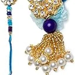 BANDHAN- Lumba rakhi for bhabhi | Rakhi for bhabhi | 1 Lumba and Rakhi with Roli Tika Pack | Lumba rakhi for girls-picture-27
