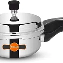 Orange Triply Stainless Steel Outer Lid Pressure Cooker With Strong, Sturdy Handle 1.5 litre Capacity | Induction Friendly | Heavy Bottom | 2.5mm Base Thickness | 5 Year Warranty | Steel Color-picture-15