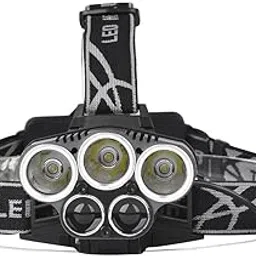 SPIRITUAL HOUSE Ultra Brightness Rechargeable Head Torch Headlamp Weatherproof LED Flash Light with Rechargeable Batteries Zoomable Work Light, Hard Hat Light (6 Mode Head LAMP)-picture-32