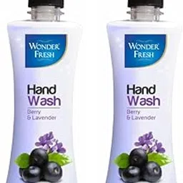 Wonder Fresh Liquid Moisturizing Foaming Handwash with Pump | Germ Protection Handwash Liquid Soap | Soft on Hands | Pack of 2-435ml each (pack of 2, Berry and Lavender)-picture-17