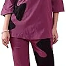 sheetal associates Women's Stylish Crepe Co Ord Set| 3/4 Sleeve Women Co-ord Set | V-Neck Solid Co-ord Set-picture-31