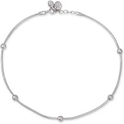 mia by tanishq Bling Trail 93 KT Silver Anklet-picture-35