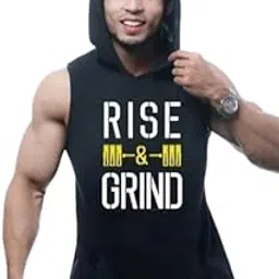 Round Neck Big Armhole Gym Stringer Vest for Men(Gym_vest56)-picture-27