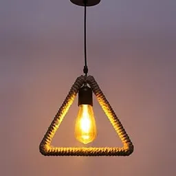 CRAFTSDEC Triangle Ceiling Light (Brown)-picture-20