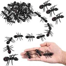 PARTY HONCHOOS Realistic Ants Halloween Prank Toys for Halloween Party Decoration, April Fool’s Day Props (Pack of 12)-picture-39