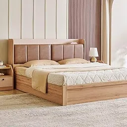 Home Centre Lexus Savanna King Bed with Box Storage - Brown-picture-27