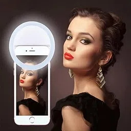 MODERN IN SEVAM Soft White Color Selfie Ring Light with 3 Modes and 36 LED for Mobile Phone Photos, Camera Photography, Video Photo Shoot Flash (Random Colour)-picture-35