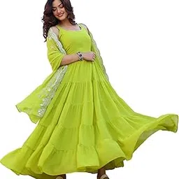 fashion basket Pink Georgette Anarkali Kurta for Women-picture-14