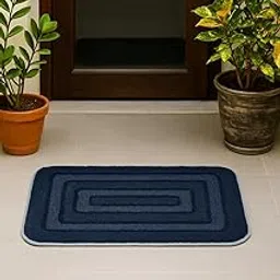 Handmade Reversible Fabric – 100% Pure Cotton | Artisan Woven, Eco-Friendly & Versatile Textile (Blue Black, Set of 1)-picture-23