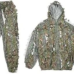 Meadawgs® Leaves Ghillie Suit Set Woodland Hooded Jacket Pant for Farming|Sporting Goods | |Ghillie Suits|1 Set Ghillie Suits-picture-27
