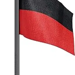 The Flag Corporation DMK Dravida Munnetra Kazhagam Car Dashboard Flag 2in x 3in with A Plastic Dark Knight Grey Base-picture-10