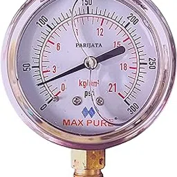 Water pressure Gauge | Gly filled Pressure Gauge, Bottom 1/4" BSP 0-21 kg/cm²-image-19