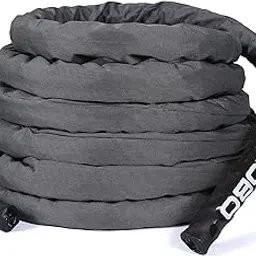 Kobo Rope Pro Black Professional Battle Rope Exercise Bottle Rope Gym 1.5-inch Thick image 1