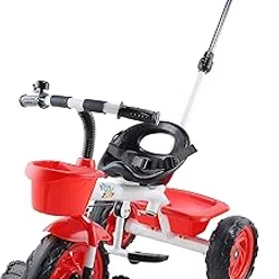 Toyzoy Maple Kids|Baby Trike|Tricycle with Parental Handle for Kids|Boys|Girls Age Group 2 to 5 Years, TZ-525 (White & Red)-picture-23