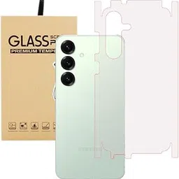 AARERED Compatible for Samsung galaxy s25 5G Thin Slim Fit Transparent full Back | 360 cover Skin Rear Screen Guard Protector Sticker Protective Film Wrap Not Glass (Matte finish)-image-25