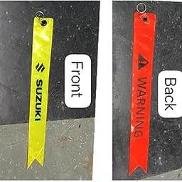 G.O.T Safety Tag/Warning Tag Fluorescent Reflector In Night Glow Like Led Light Fashion Modification Hanging Tie Ribbon Twin For Car & Bike(pack of 1pc)-image-82