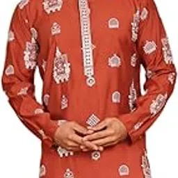 jompers Men Silk Blend Regular Fit Embroidered Kurtas-picture-26