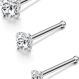 jstyle 22G Stainless Steel Nose Rings Studs Piercing Body Jewelry 1.5mm 2mm 2.5mm 3mm-picture-49