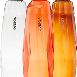 Amazon Brand - Solimo Water Bottles | Set of 3 | 1 L | Break Proof | Freezer Safe | BPA Free | Leak Proof | Zeta, Multicolor-picture-68