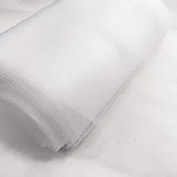 HUNNY BUNCH® Blue Bird Premium Dyeable Nylon Net Fabric Use in Fancy Garments Making Frocks, Gowns, Lehangas, Designer Dresses (Width - 58 Inch : Color - White) Pack of 2 Meters-picture-15