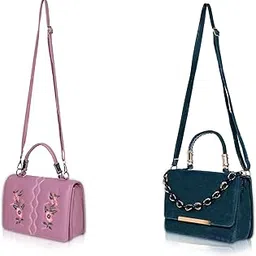 Ladies Sling Bag and Purse Combo – Pack of 2 Stylish Handbags for Women | Trendy Shoulder Bag & Clutch Set for Daily, Casual & Travel Use-image-5