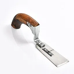 KRUFE® Stainless Steel Khurpi with Wooden Handle - Gardening Hand Tool for Planting, Weeding, and Soil Cultivation - Durable Stainless Steel Blade | Ergonomic Wooden Handle for Comfortable Grip-picture-13