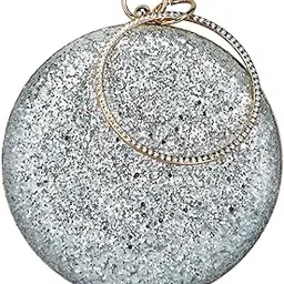 tooba Women Handicraft Beautiful Round Box Clutch Bag Purse for Bridal, Casual, Wedding Bag for Women & Girls-picture-39