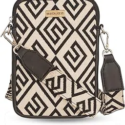 baguzzi Crossbody Mobile Sling Bag for Women | Stylish Women's Sling Bag | Vegan Leather Ladies Purse for Mobile Phone with Detachable Keychain and Adjustable Strap | Mobile Pouch,Sling Bag for Women image 1