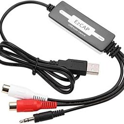 Tobo Audio USB Capture, La Scheda del Registratore di Acquisizione Audio USB Converte Le Cassette dei Giradischi in MP3/WAV, Supporto per Windows XP/Vista / 7/8 / 8.1/10 e Mac. - TD-146CA-picture-27