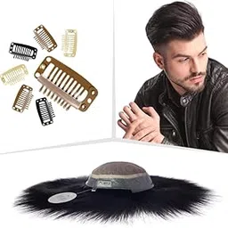 Artello® SNAPTONS for Australian Mirage Hair Patches, Wigs, Extensions, Wefts for Men and Women, Metal Finish for Easy Sewing and Clipping (Colour: Graphite-Black) (17g)-picture-45