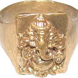 Bronze Panchalogam Vinayagar Ring (Available Ring Size 25)-picture-31