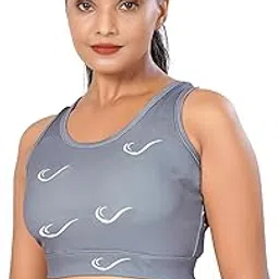 poojaran saree Round Neck Printed Tops Bra for Women | Polyester Blend Sleeveless Croptop,Tshirt,Top | Gymwear Top workour Croptop Innerwear-picture-12