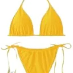 dahr Women's Bikini Set Halter String Triangle Lingerie Set, Two Piece Swimsuit, Poly Lycra Hosery Bra Panty-picture-12