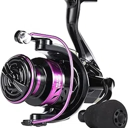 Sougayilang Fishing Reels, Light Weight and Ultra Smooth Powerful Spinning Reels for Saltwater and Freshwater Fishing-Purple-2000-picture-14