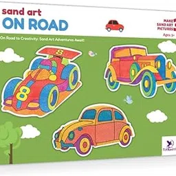 TOYKRAFTT Sand Art Activity Toy and Craft Kit for Age of 3 to 5 Years Old, Sandart Pictures On Road, Peel and Stick Sand Art Maker, Gift for Birthday and Return Gift-picture-13