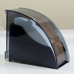 Cone Coffee Filter Holder, Filter Paper Holder Box with Lid Dustproof and Moistureproof, Coffee Filter Container for Coffee Bar/Home/Office, Compatible with #1/#2/V60 Coffee Filter (black)-image-36