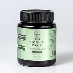 B'spoke 4.4x Strength Omega 3 – High Potency Fish Oil with 40% EPA & 30% DHA | Enteric-Coated Softgels for better Absorption | Heart, Brain & Joint Support | Promotes Healthy Cholesterol, LDL & Triglycerides | Enriched with Vitamin E | No Fishy Burps and Aftertaste-picture-18