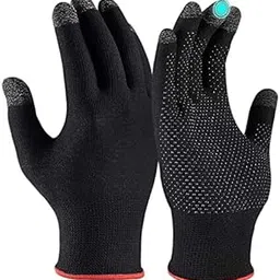 AMBLIC New Full Finger Bike Riding Gloves for Men & Women with Touch Screen Sensitivity Anti-Sweat Breathable Nano Silver Fiber Gloves for Riding, Travelling(Nylon, Cycling)-picture-60