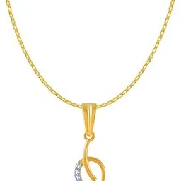 p.c. chandra jewellers 18k (750) Yellow Gold and Diamond Pendant for Women-picture-33