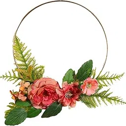 Jazzy Pearls® Popular Floral Hoop Flower Wreath Metal Hanging Hoop Party Wedding Decor|Home & Garden | Wedding Supplies | Venue Decorations-picture-57