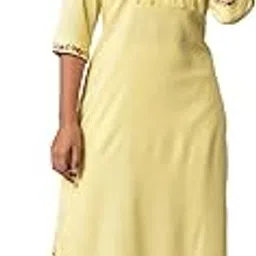w for woman Women Viscose Regular Fit Embroidered Summer Regular Kurta with Pleats On Yoke-picture-35