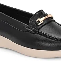 layasa Women Soft Comfortable Slip-On Buckle Loafers for Casual & Office Wear || Loafers for Women-picture-22