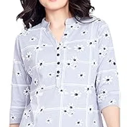 night rose Women's Cotton Regular Fit Casual Tunic Top Tshirt-picture-37