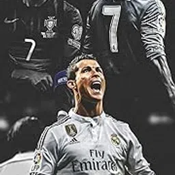 VVWV The Cr7 King Cristiano Ronaldo Old Collection Portugal Real Football Player Posters for Wall Large Motivational Room Decoration (Transparent, 30.48 X 45.72)-image-60