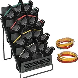 CanDo 10-0757 Digi-Extend Hand Exerciser, Metal Rack, 4 Exercises with 64 Bands Tan/Yellow/Red/Green-picture-17