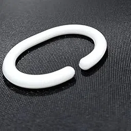 White Plastic C-Type Curtain Ring, Hanging Hook Support (48)-picture-12